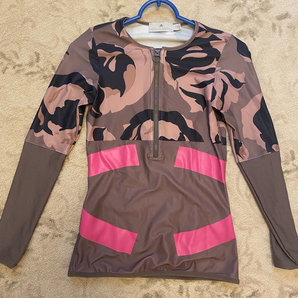 Adidas X Stella Mccartney Half Zip Workout Top